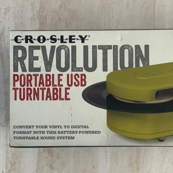 Record Player Portable Turntable Crosley Revolution USB Vinyl Records CR6020A-GR - Picture 2 of 11
